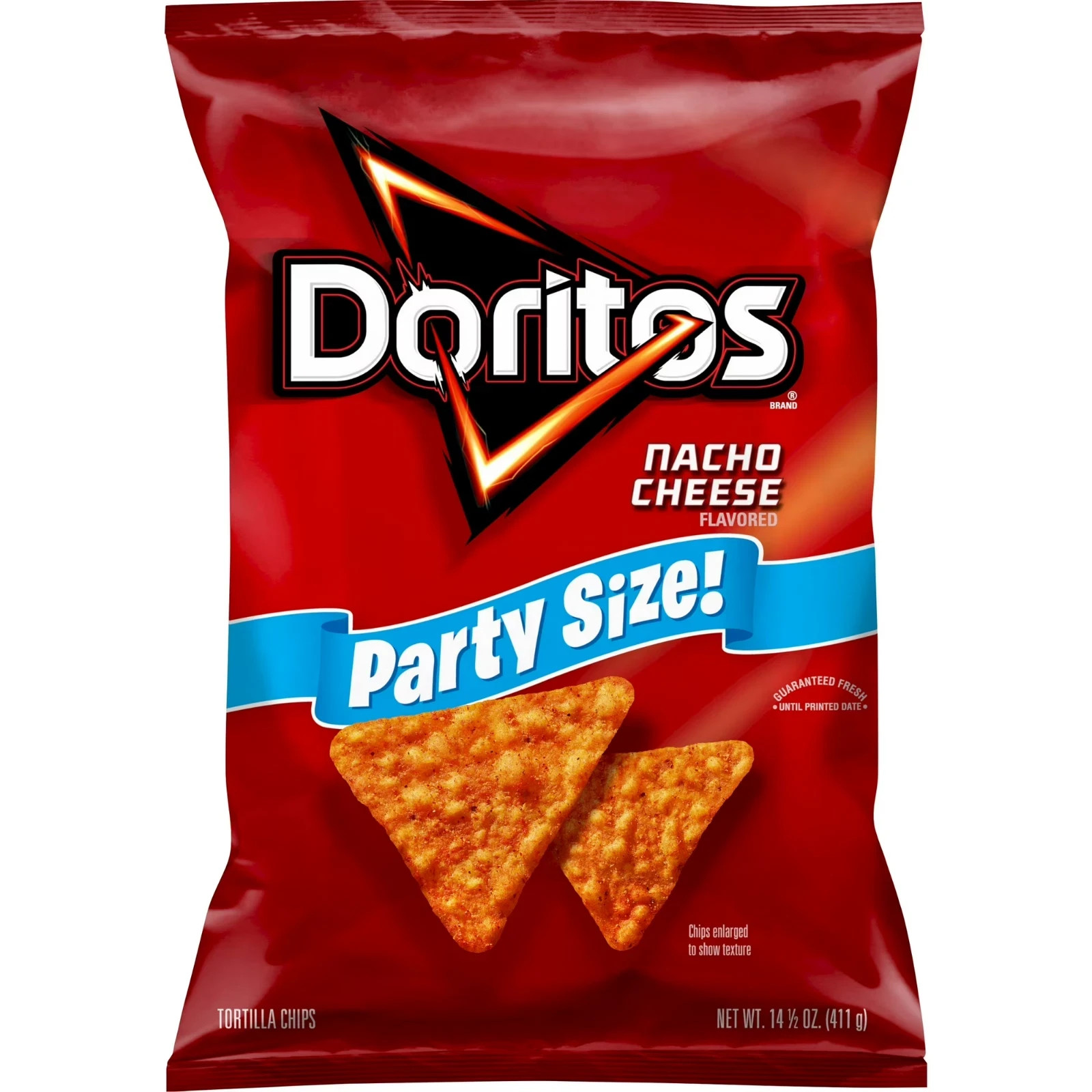 Doritos Nacho Cheese Tortilla Chips 14.5 oz Large Party Size Bag Snack