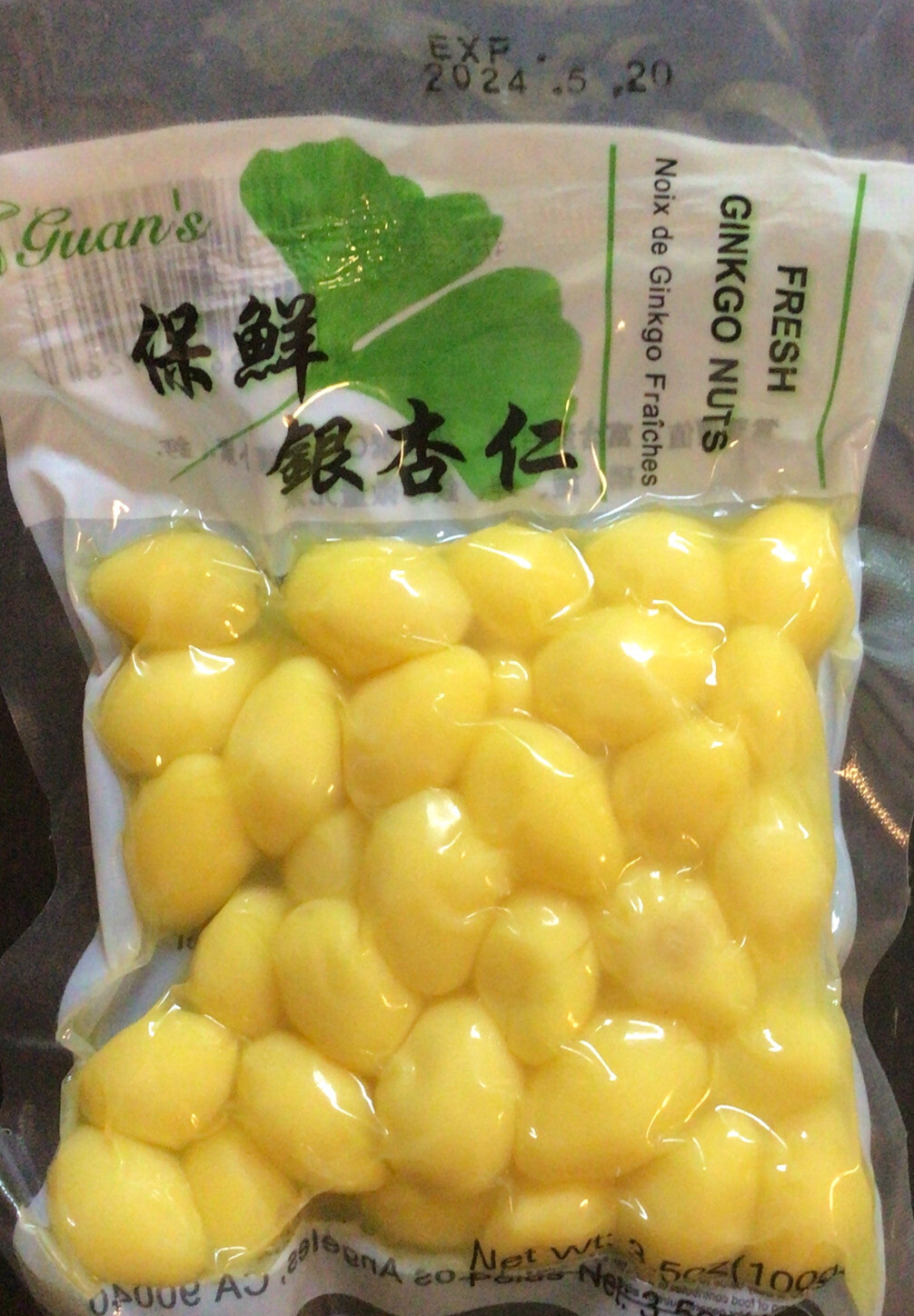 Gingko Nuts 100g/3.5oz vacuum sealed FREE SHIPPING1