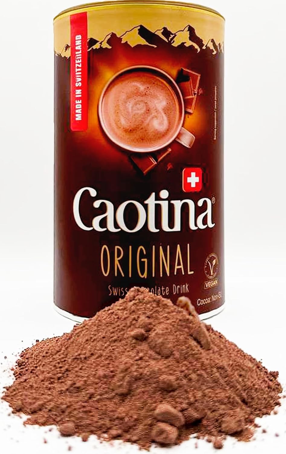 Caotina (Switzerland) Classic Cocoa Drink with Premium Swiss Chocolate, Original