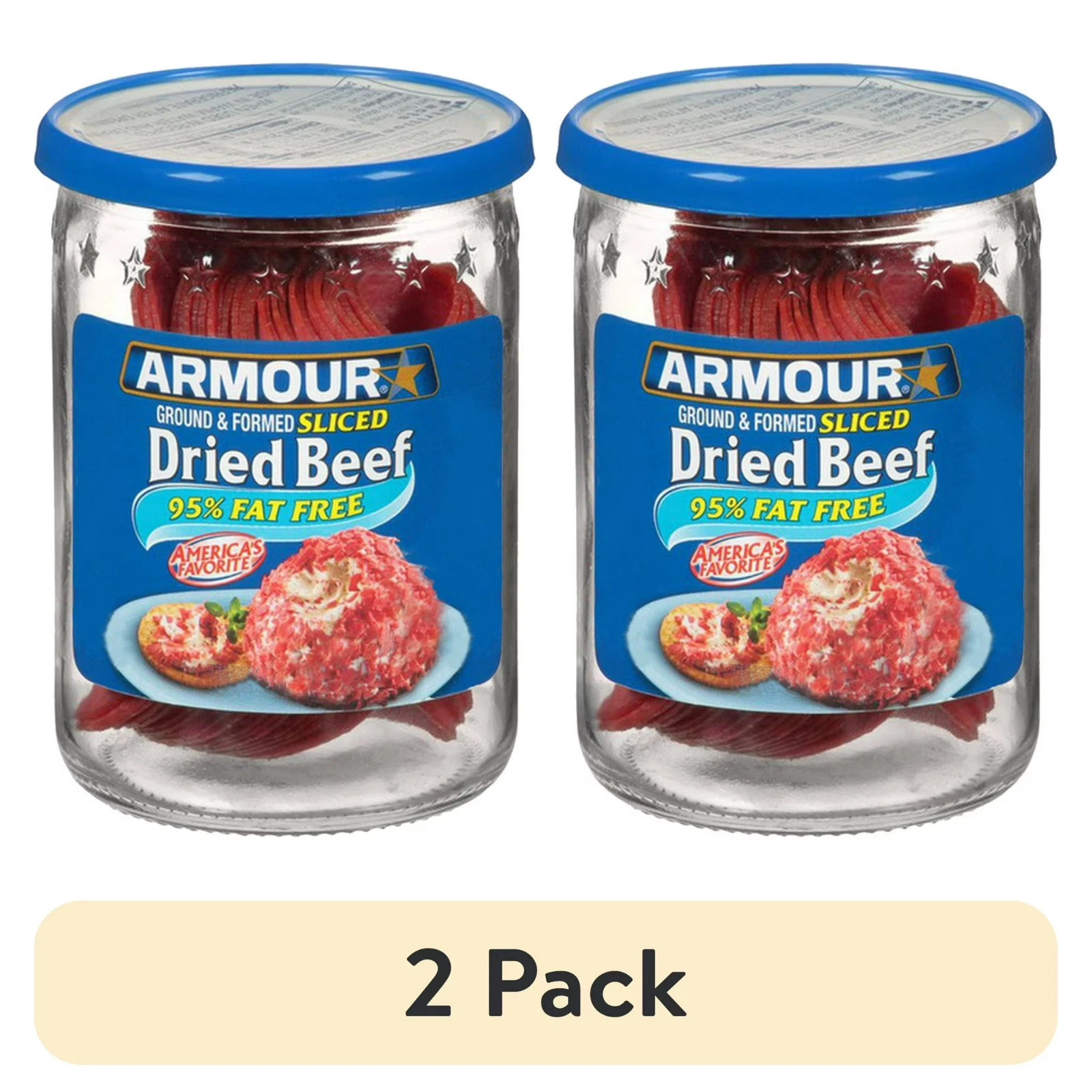 (2 pack) Armour Star Sliced Dried Beef, 9g Protein Per Serving, Canned Meat…
