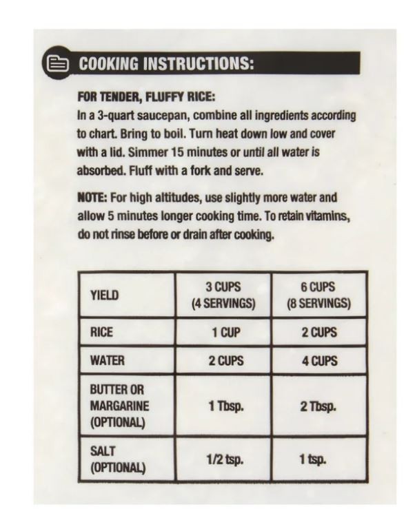 Great Value Long Grain Enriched Rice, 20 lb
