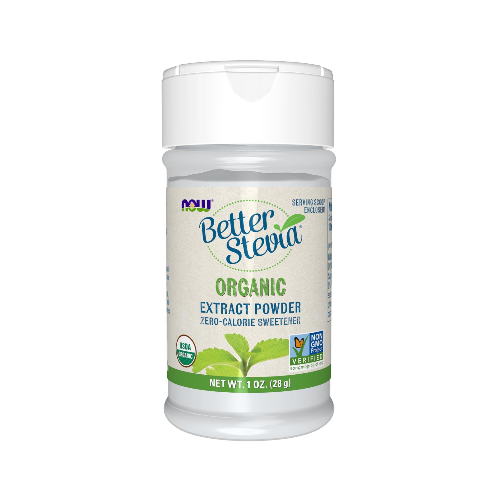 NOW Foods, Certified Organic Better Stevia, Extract 1 Ounce (Pack of 1)