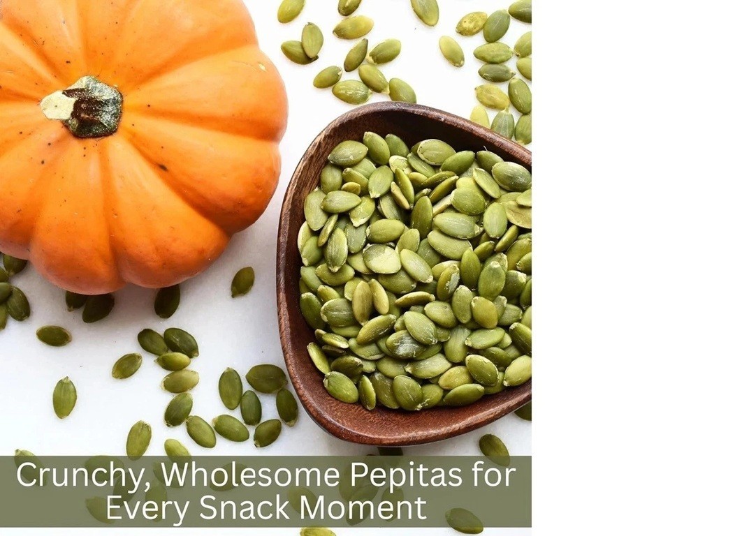 Pumpkin Seeds Organic Pepitas Raw Non-GMO No shell Unsalted Immunity Booster F/S