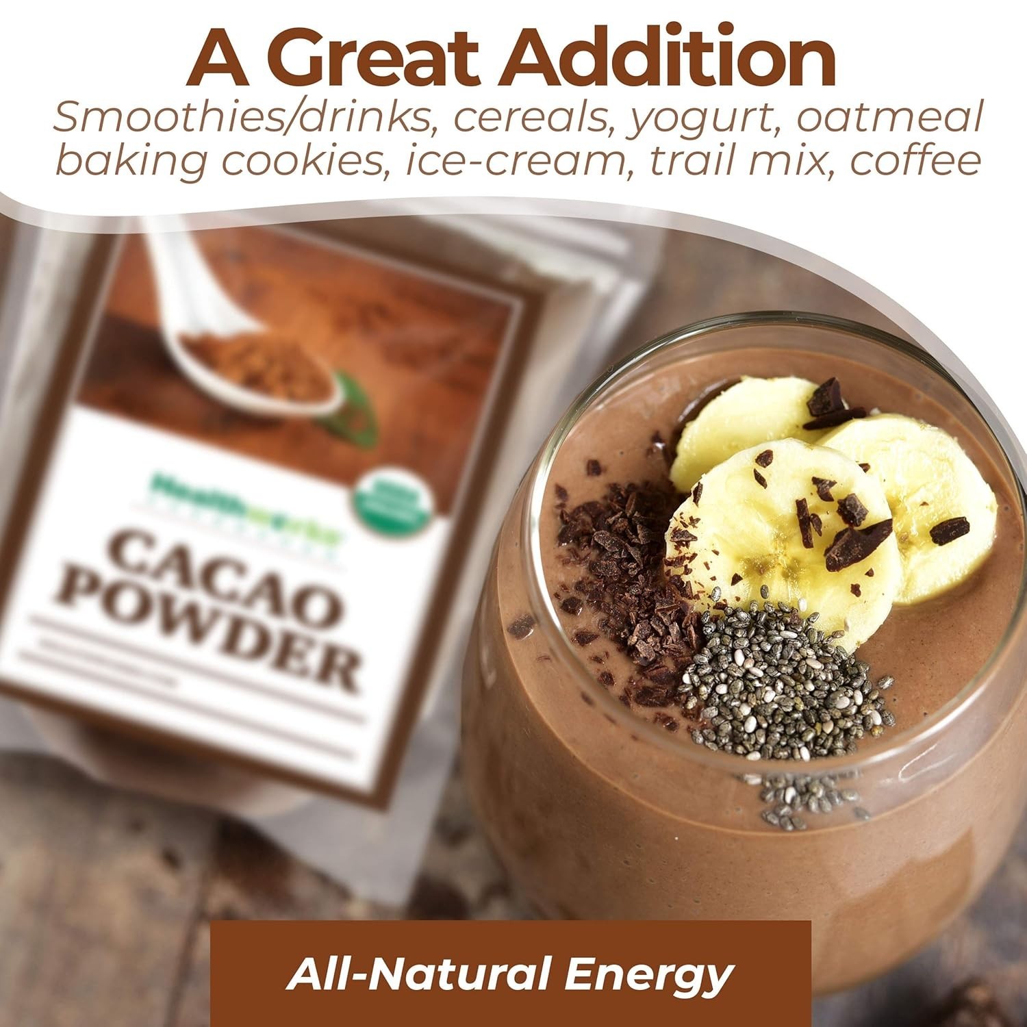 SALE! Organic Cacao Powder – / 5 Lb – Cocoa Chocolate