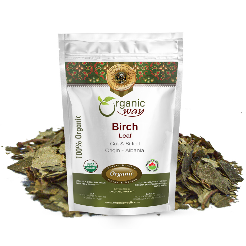 Organic Way Birch Leaf Cut & Sifted – Organic, Kosher & USDA Certified