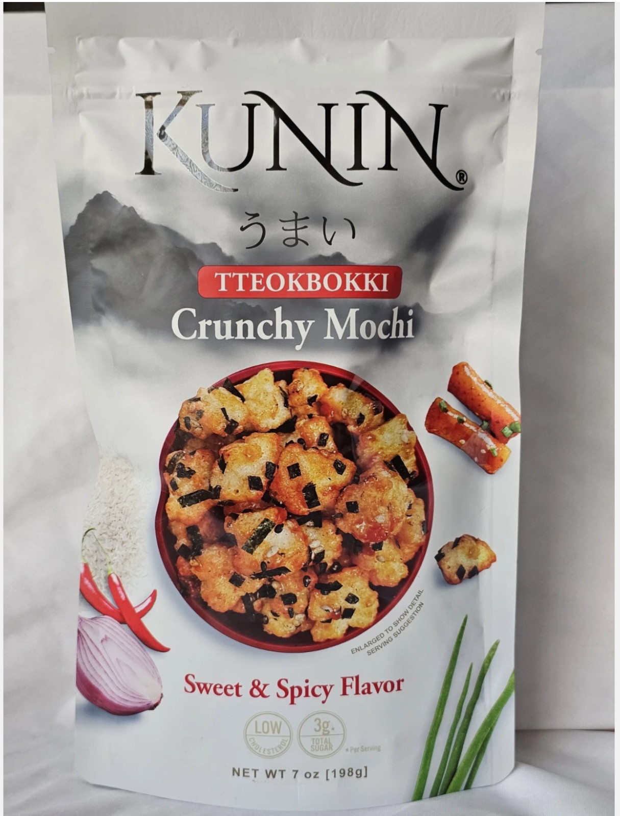 Kunin Snacks Premium Variety Asian Rice Cracker TTEOKBOKKI/SWEET CHILLI/RIGATO