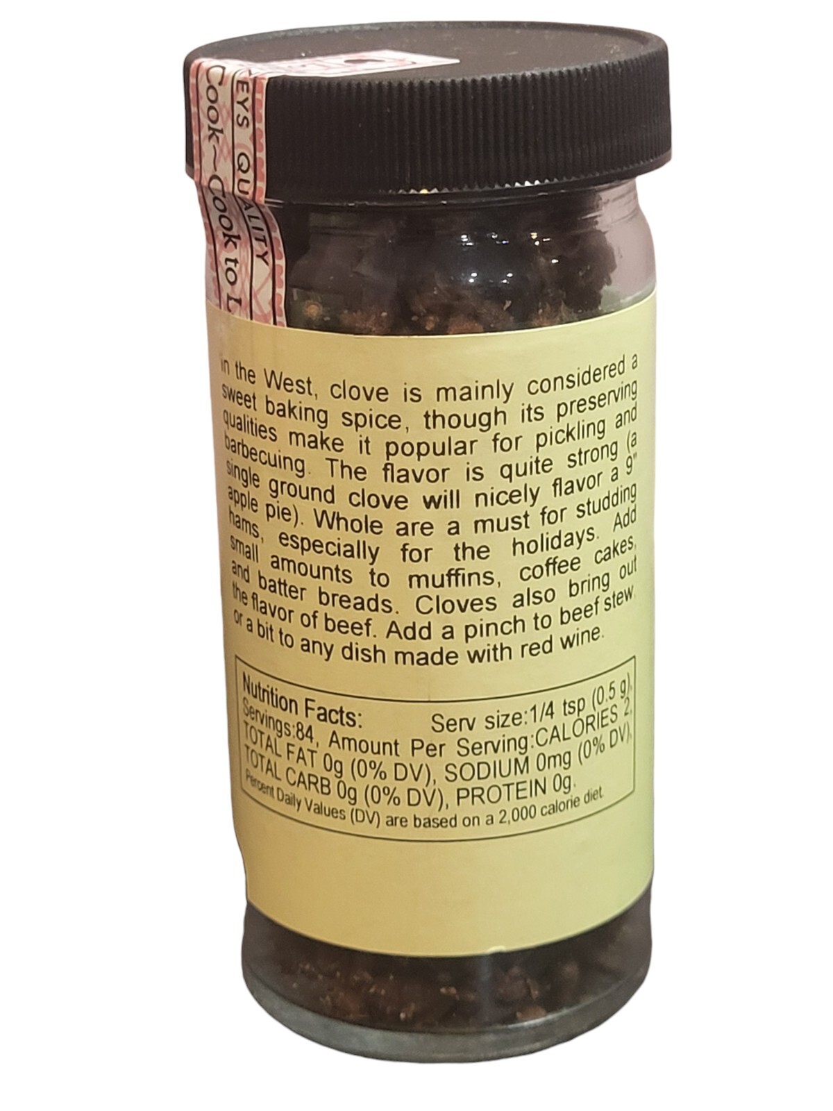 Ceylon Cloves Whole By Penzeys Spices 1.5 oz 1/2 Cup Jar Expires 5/2026