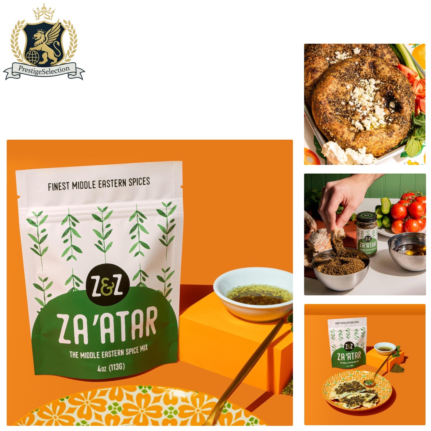 Savory & Tangy Za’atar Seasoning – 4 Oz Middle Eastern Spice for Chickens & Dips