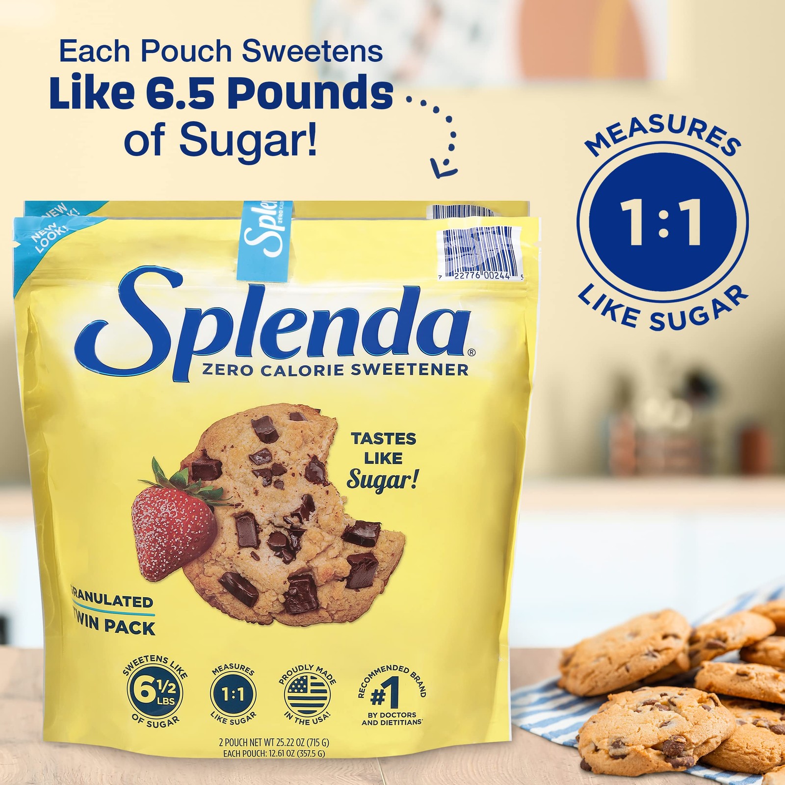 Splenda No Calorie Sweetener Sugar Substitute 1.57 Pound Pack Sugar Free