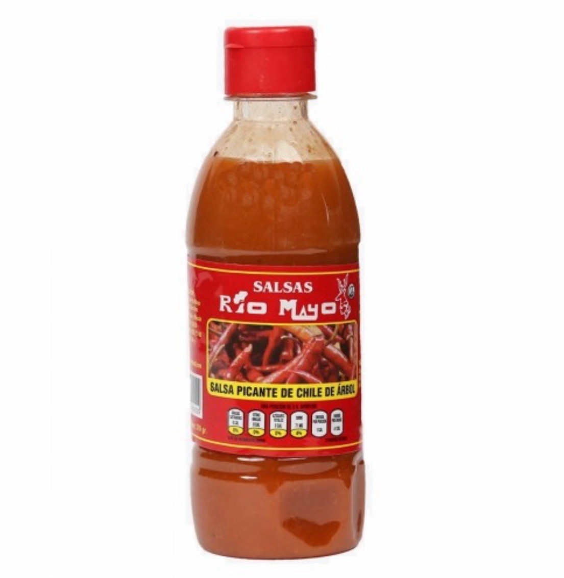 SALSA RIO MAYO SPICY SAUCE CHILE DE ARBOL 12.69 FL OZ **FREE SHIPPING**
