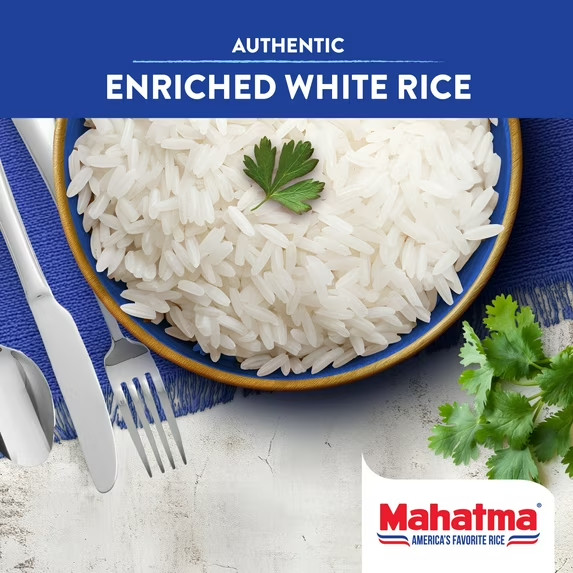Mahatma Enriched Extra Long Grain White Rice 20 lb Bag