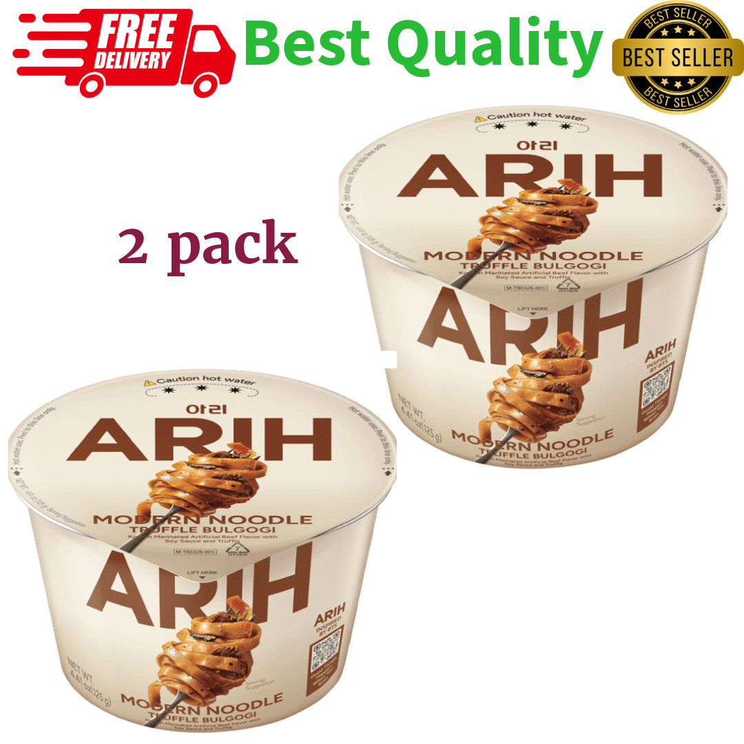 ARIH Modern Noodles Truffle Bulgogi Bowl 2 Pack Korean Fusion Noodles