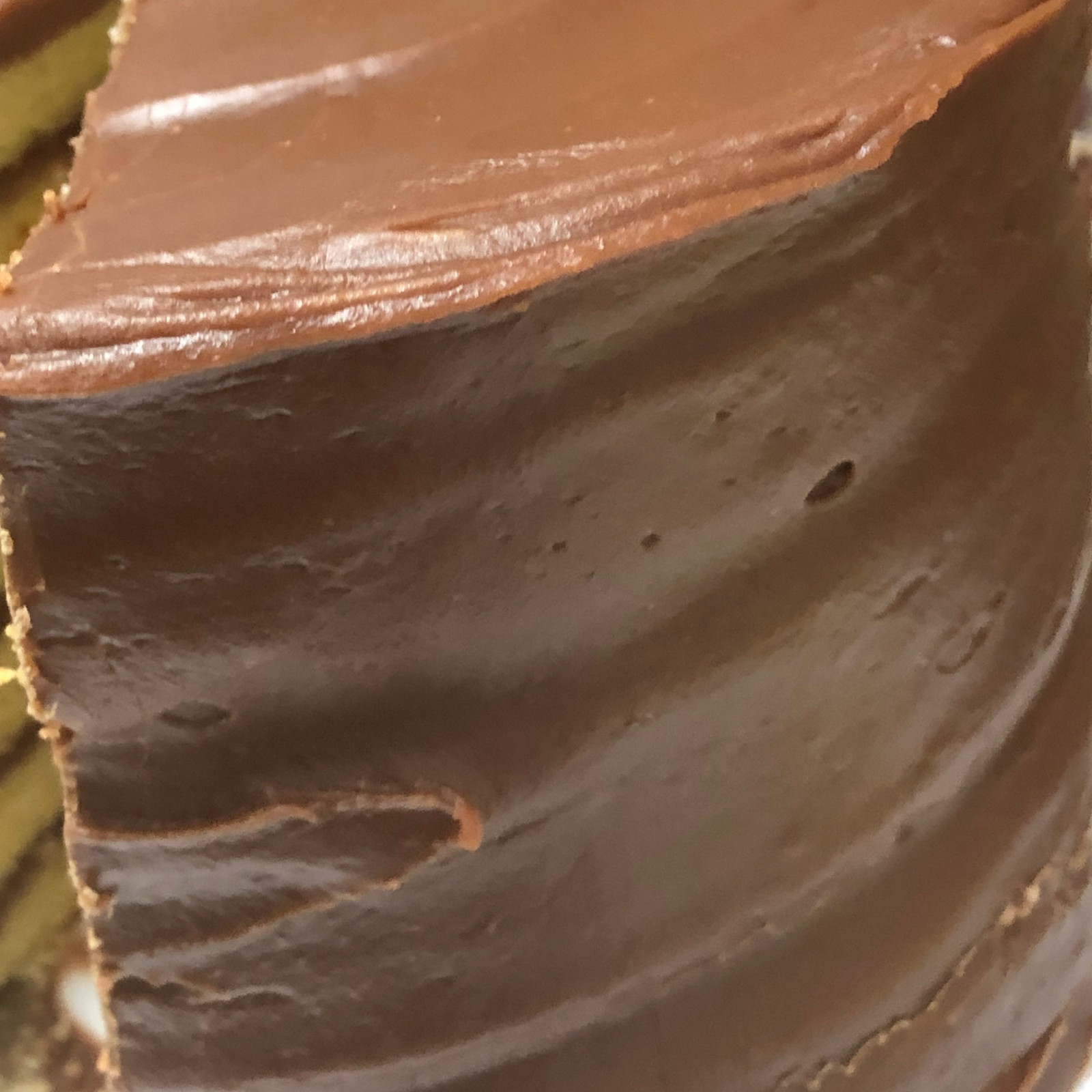 Old fashioned Chocolate Fudge Cake with 4 Rich & Moist Yellow Layers/ Handmade!
