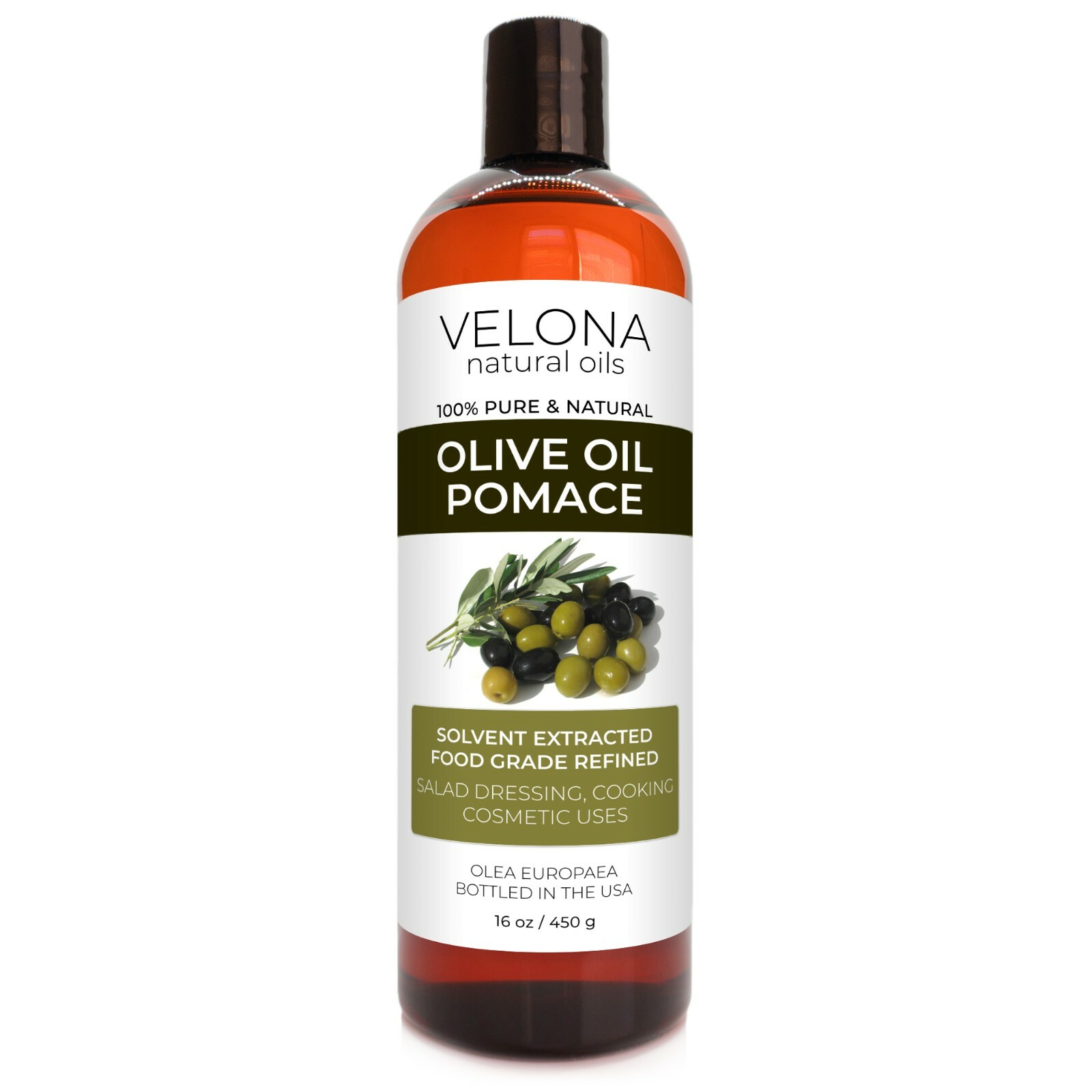 Olive Pomace Oil By Velona 2oz-7lb Refined Cold pressed Skin, Hair Body Face