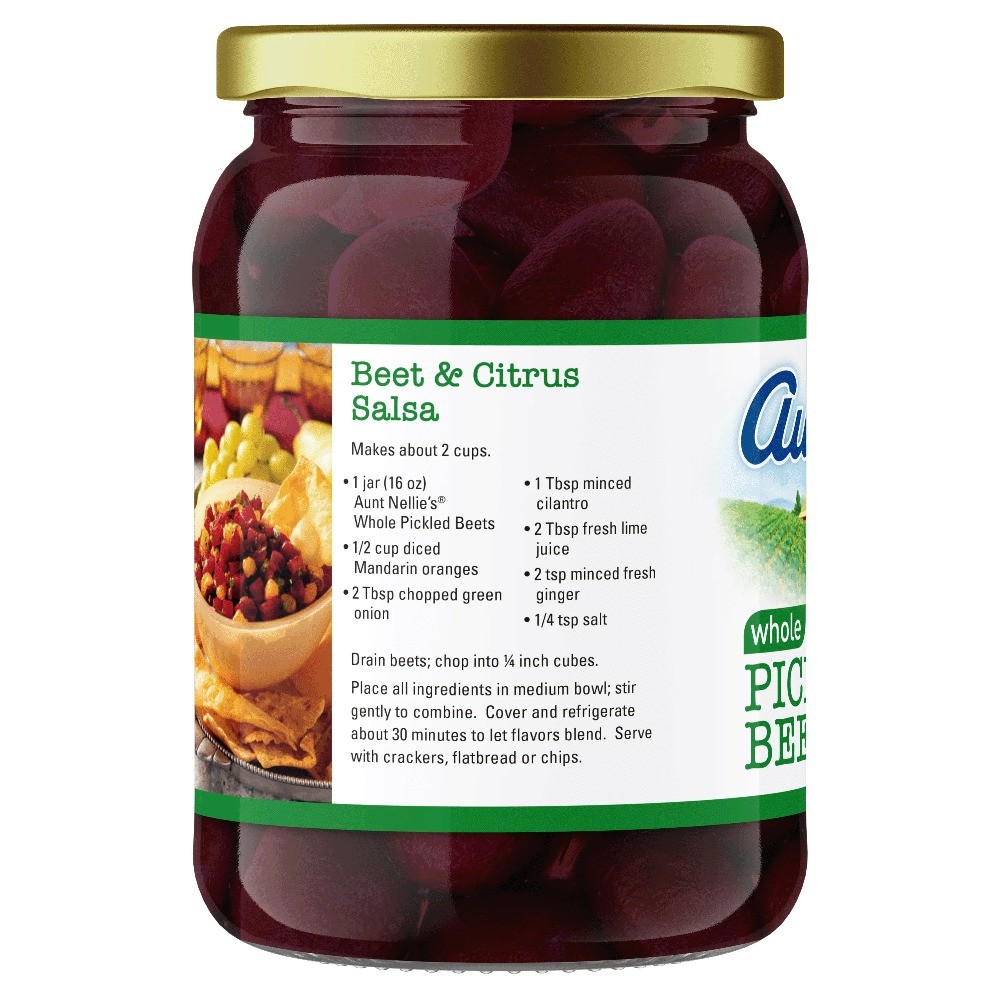 (12 pack) Aunt Nellie’s Whole Pickled Beets 16 Oz Jar