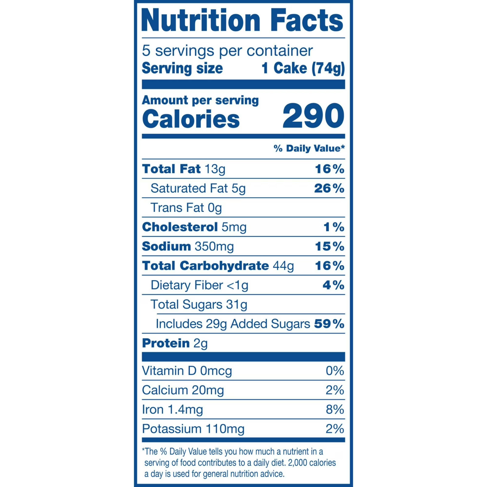 Suzy Q’s Chocolate Snack Cakes with Creamy Filling, 13 oz (5 Count) pack of 2