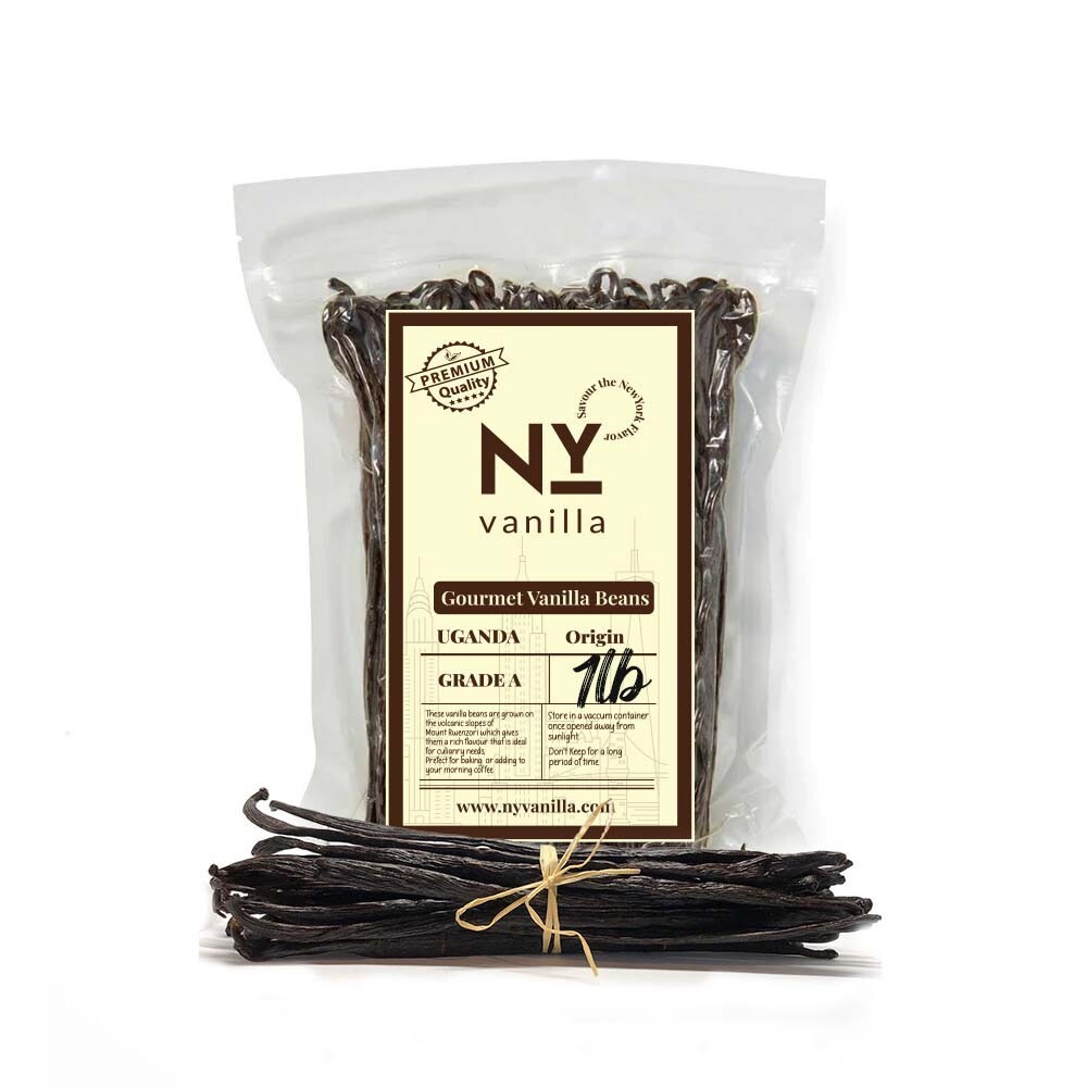 Whole Vanilla Beans Grade A, Vanilla Beans For Making Vanilla Extract, 1 Pound