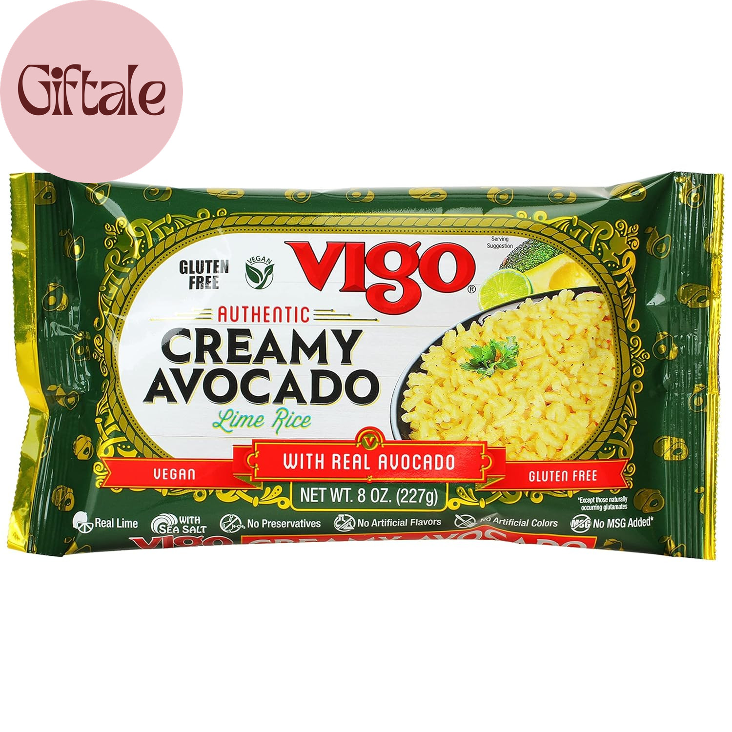 Authentic Creamy Avocado Rice, Low Fat, Gluten Free, 8 Ounce (Pack of 1)