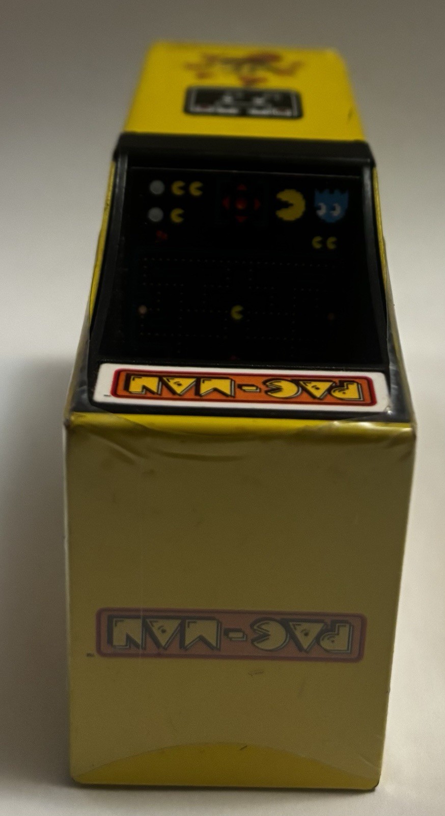 Vintage Pac-Man Arcade Tin Candy Container New Factory Sealed 3.5” Fast Shipping