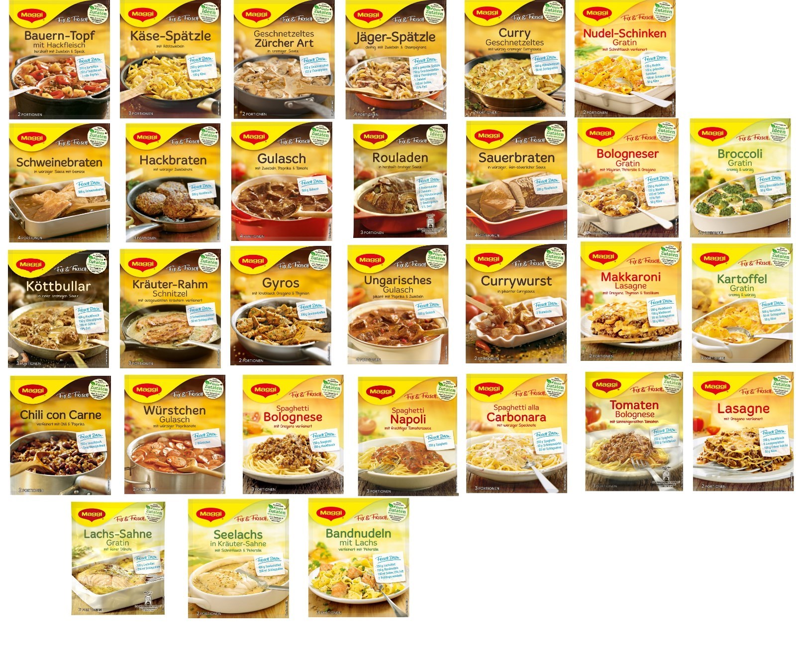 Maggi Fix Bag choose from 30 varieties New from Germany