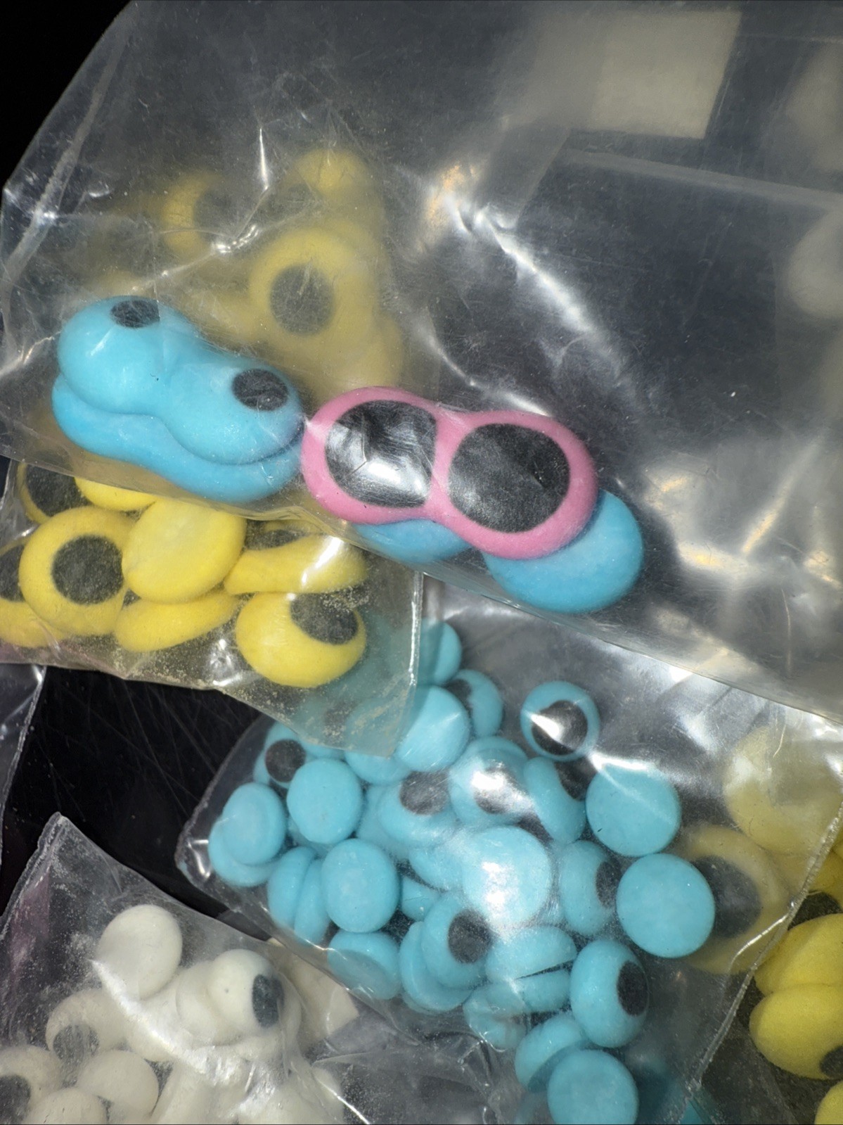 Sugar Molded Edible Eyes for Baking Cake Decorating 1980’s Old Stock Large Lot
