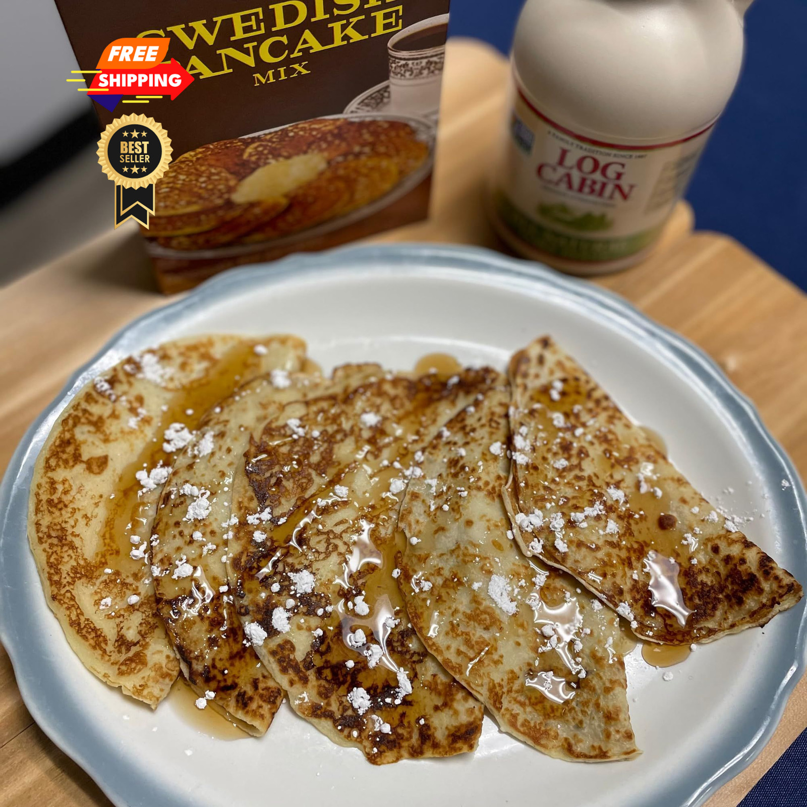 Lund’s Swedish Pancake Mix, Deliciously Thin & Light 12 Ounce (Pack of 1)