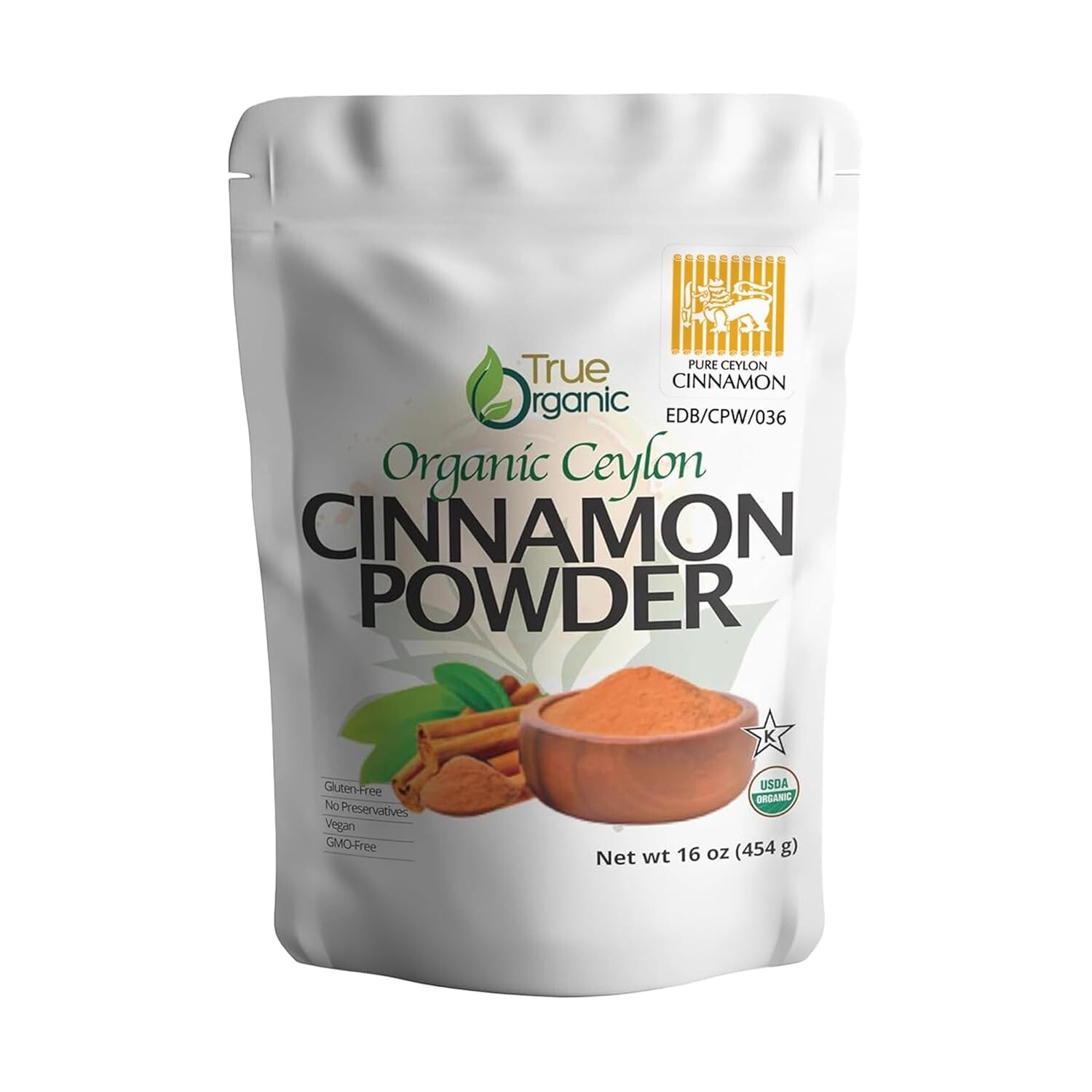 Bulk Ceylon Cinnamon Organic Powder, 1 lb – Flavor with Health Benefits