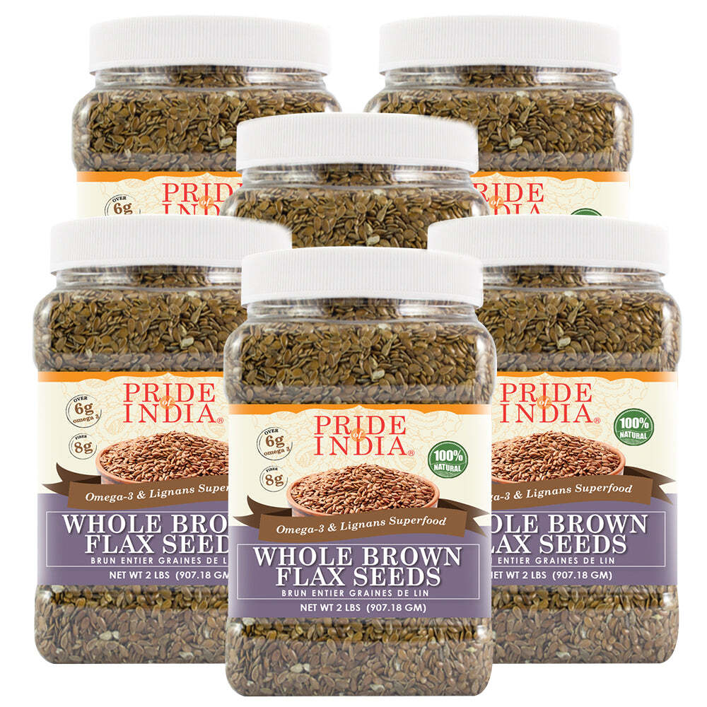 Whole Brown Flax Seeds – Omega-3 & Lignan Superfood Jar