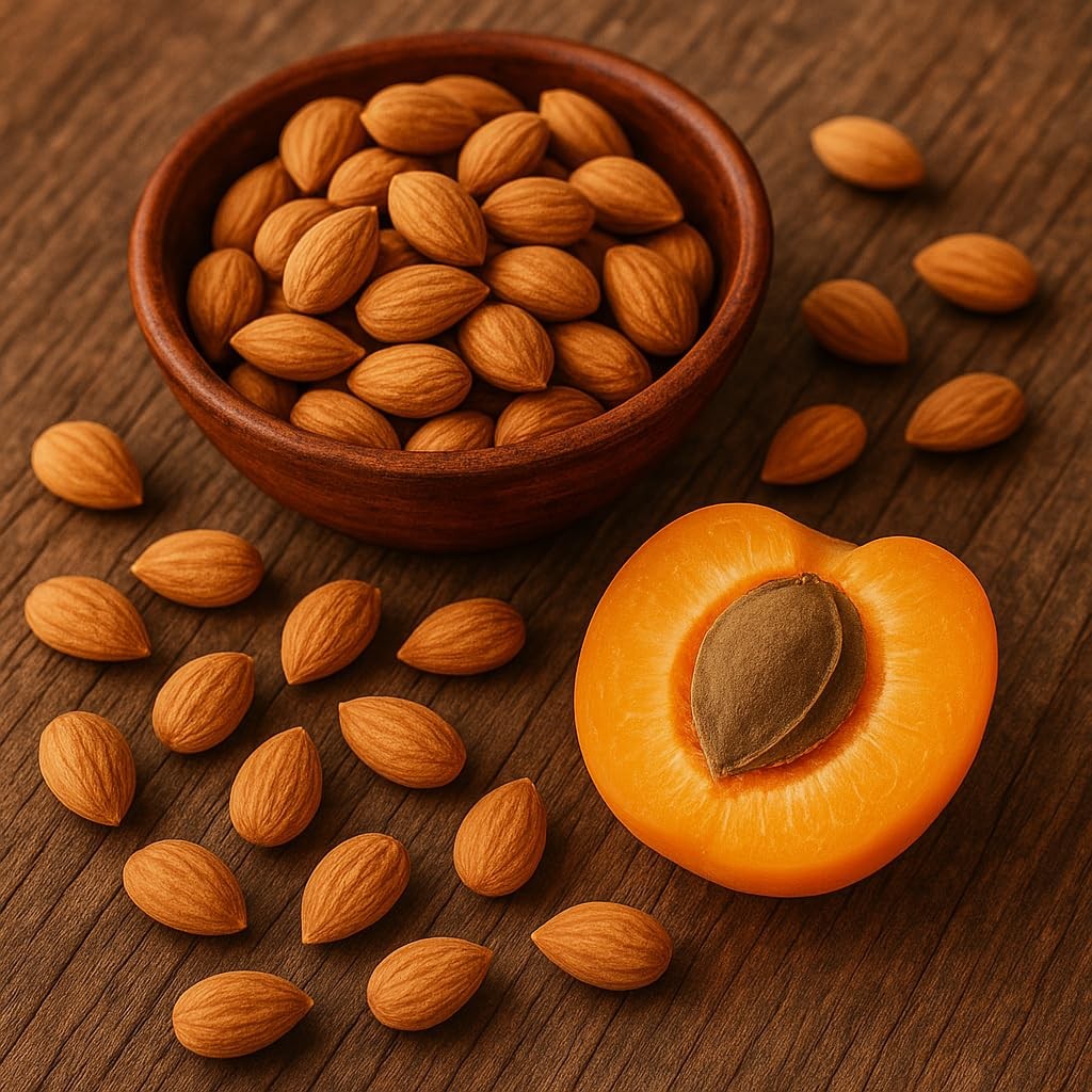 Organic Bitter Raw Apricot Kernel Premium Seeds 16oz Gluten Free Vegan USDA 1 lb