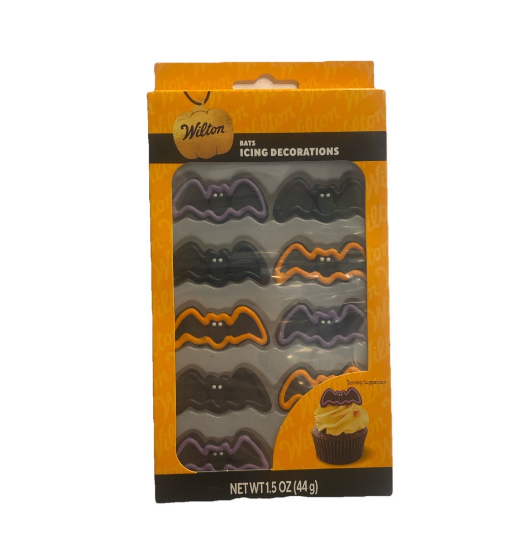 Wilton 10 pc Bats Icing Decorations (SHIPS IN 24 HRS)