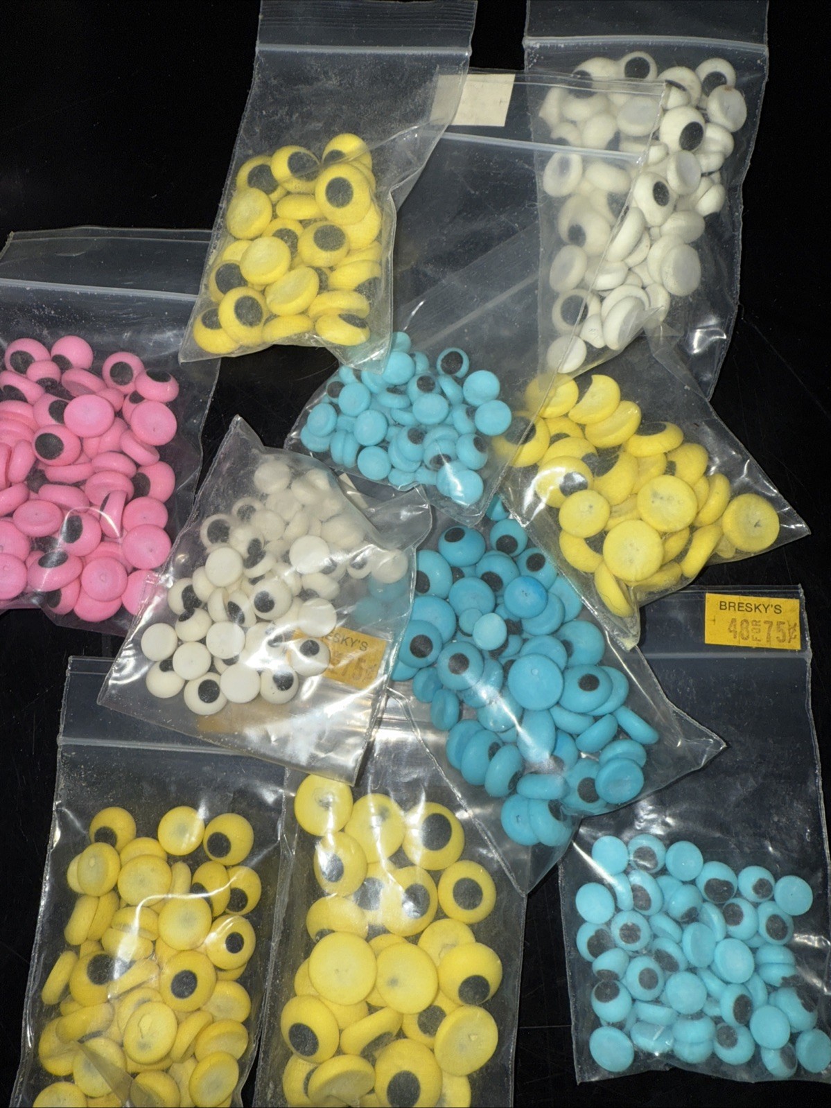 Sugar Molded Edible Eyes for Baking Cake Decorating 1980’s Old Stock Large Lot