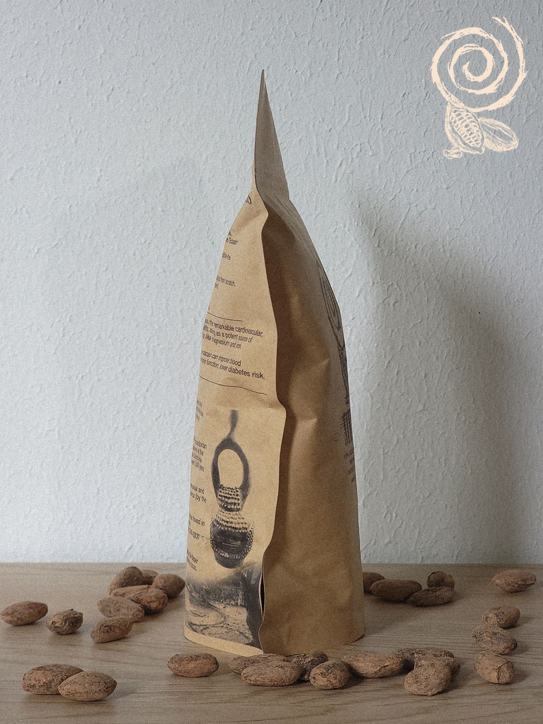 Whole Raw Dried Fino de Aroma-Arriba Cacao Beans from Ecuador.