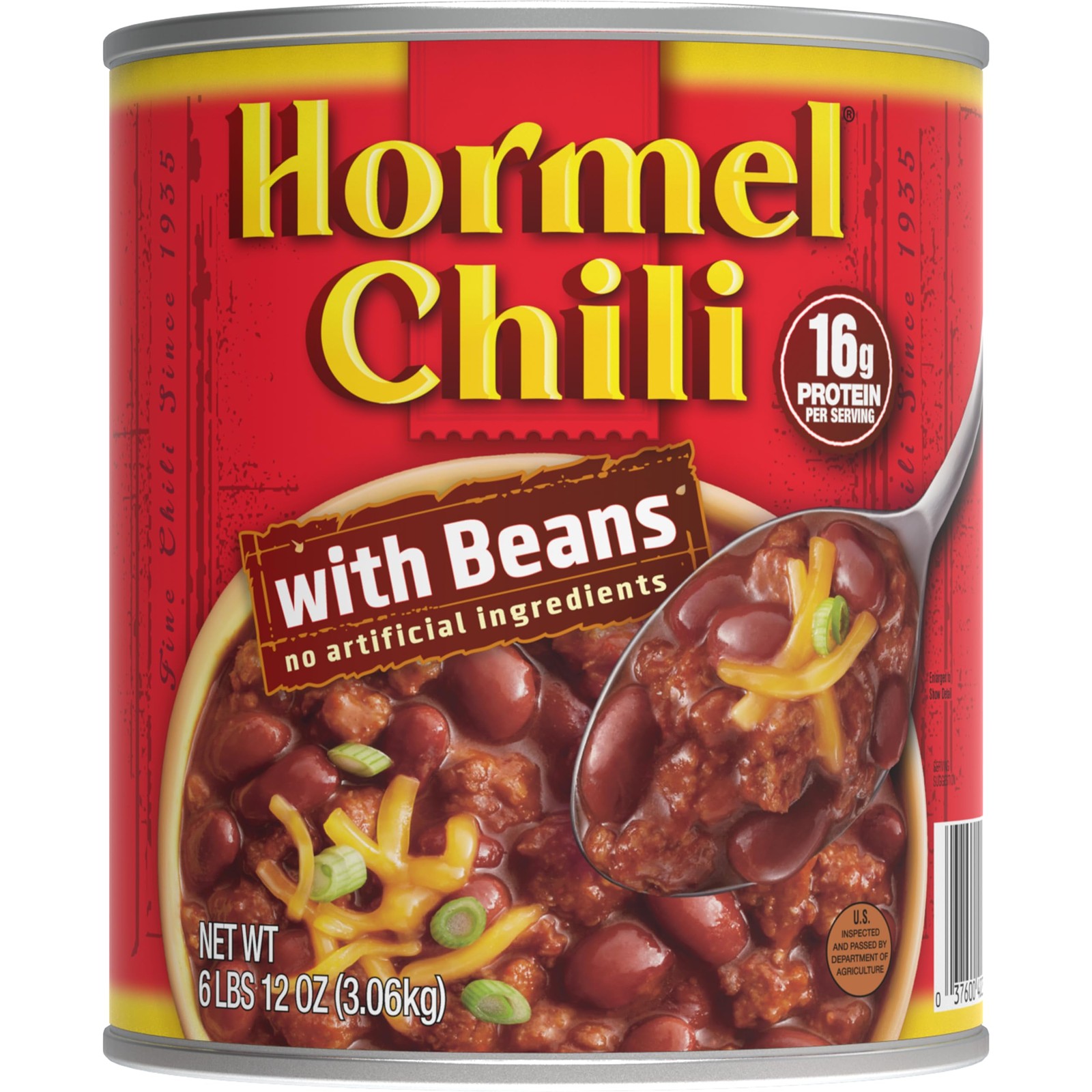 HORMEL Chili with Beans , 108 Ounce 104.55 OZ, With