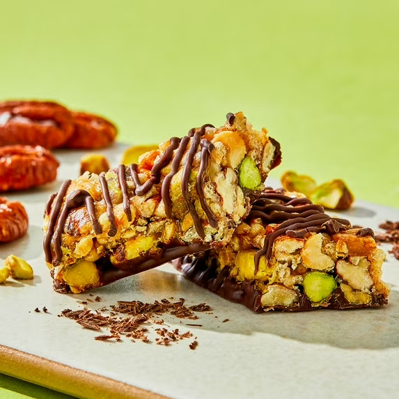 bettergoods Dark Chocolate Pistachio Pecan Nut Bars, 1.4 oz, 5 Count