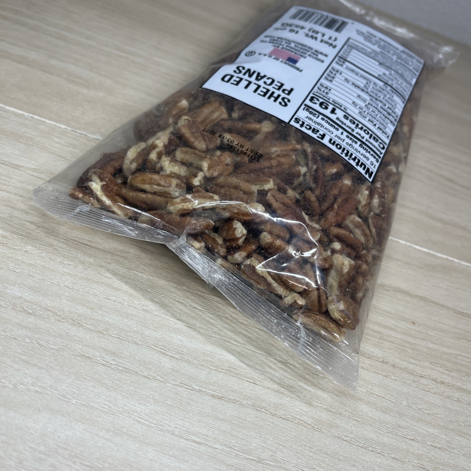1lb SHELLED PECANS BY SOUTH GEORGIA PECAN CO.
