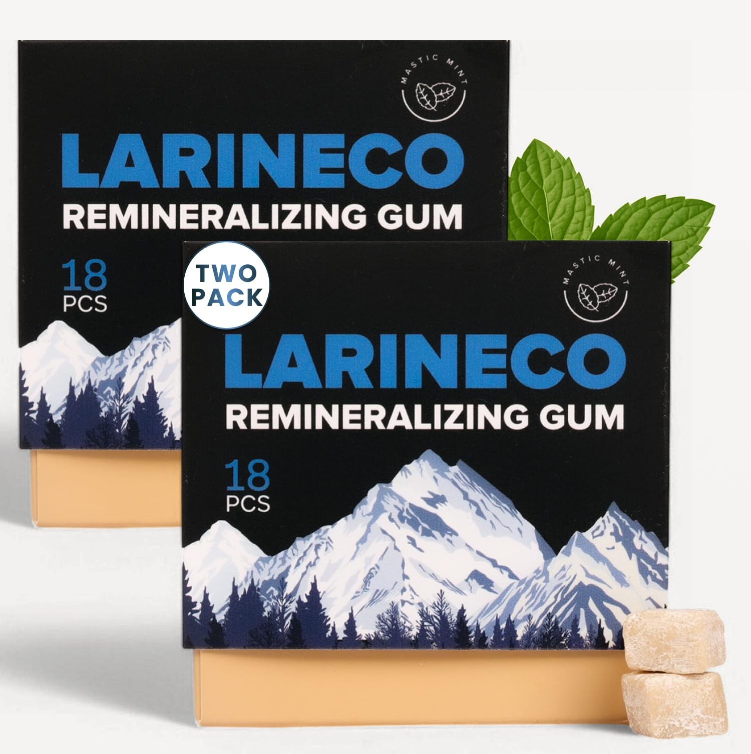 Larineco Remineralizing Gum with Nano Hydroxyapatite & Xylitol – Sugar-Free X…