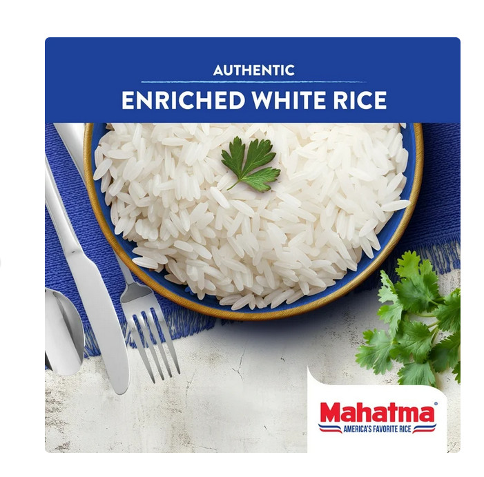 Mahatma Enriched Extra Long Grain White Rice 20 lb Bag