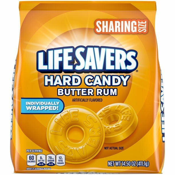 Life Savers Hard Candy Butter Rum Sharing Size 14.5 oz