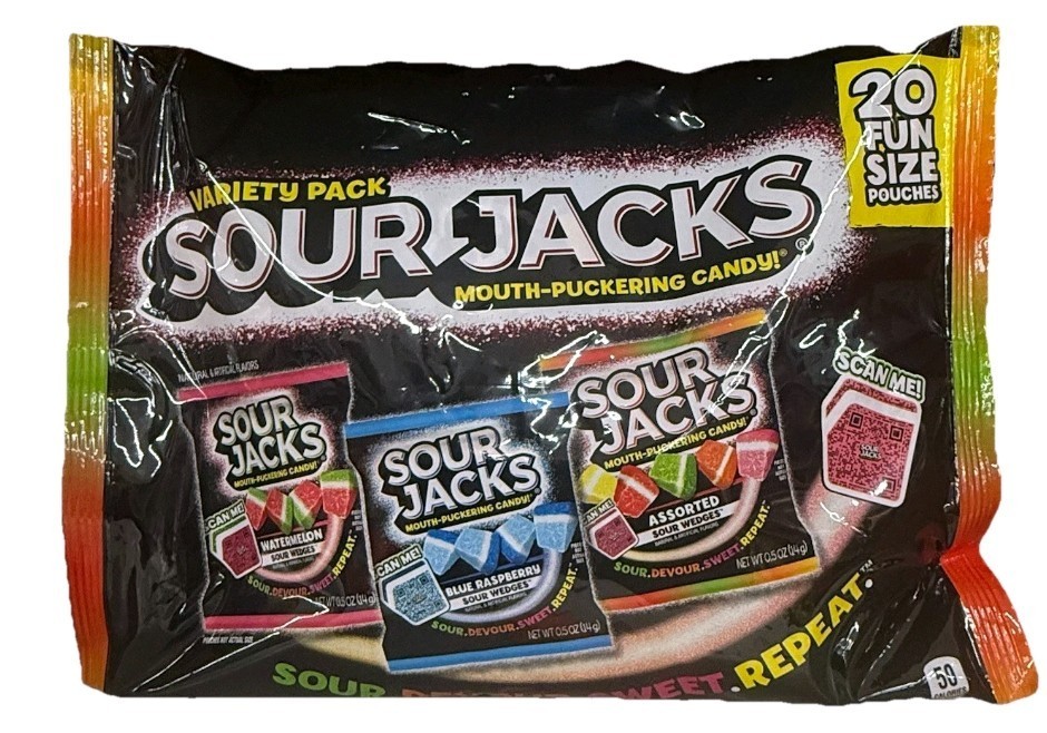 SOUR JACKS VARIETY 20 COUNT 5OZ WATERMELON, BLUE RASPBERRY & ASSORTED NEW 🍉🍉🍉