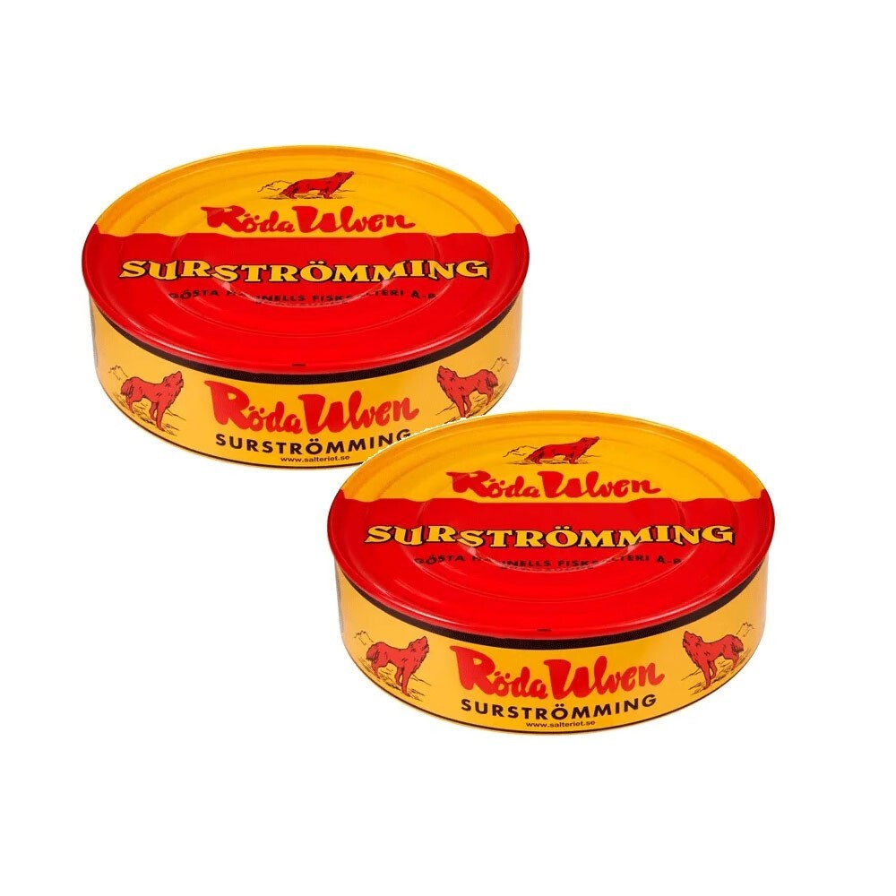 Röda Ulven Surströmming 2-pack (2×300 grams) – Swedish Traditional Surströmming
