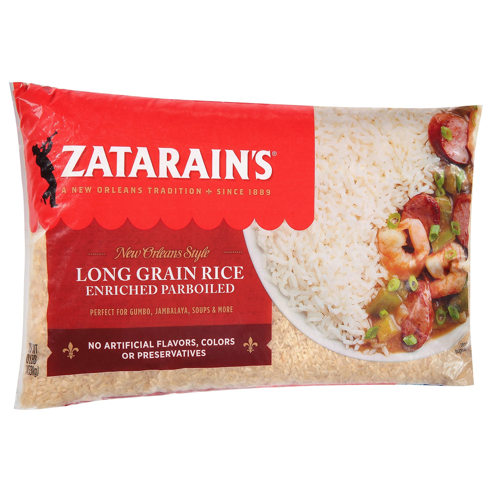 Zatarain’s Enriched Parboiled Long Grain Rice, 10 lb 10 Pound (Pack of 1)