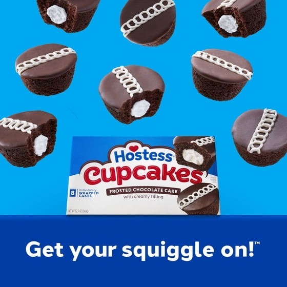 (3 pack) Hostess Cupcakes, Chocolate Snack Cakes with Creme Filling & Icing, 8 C