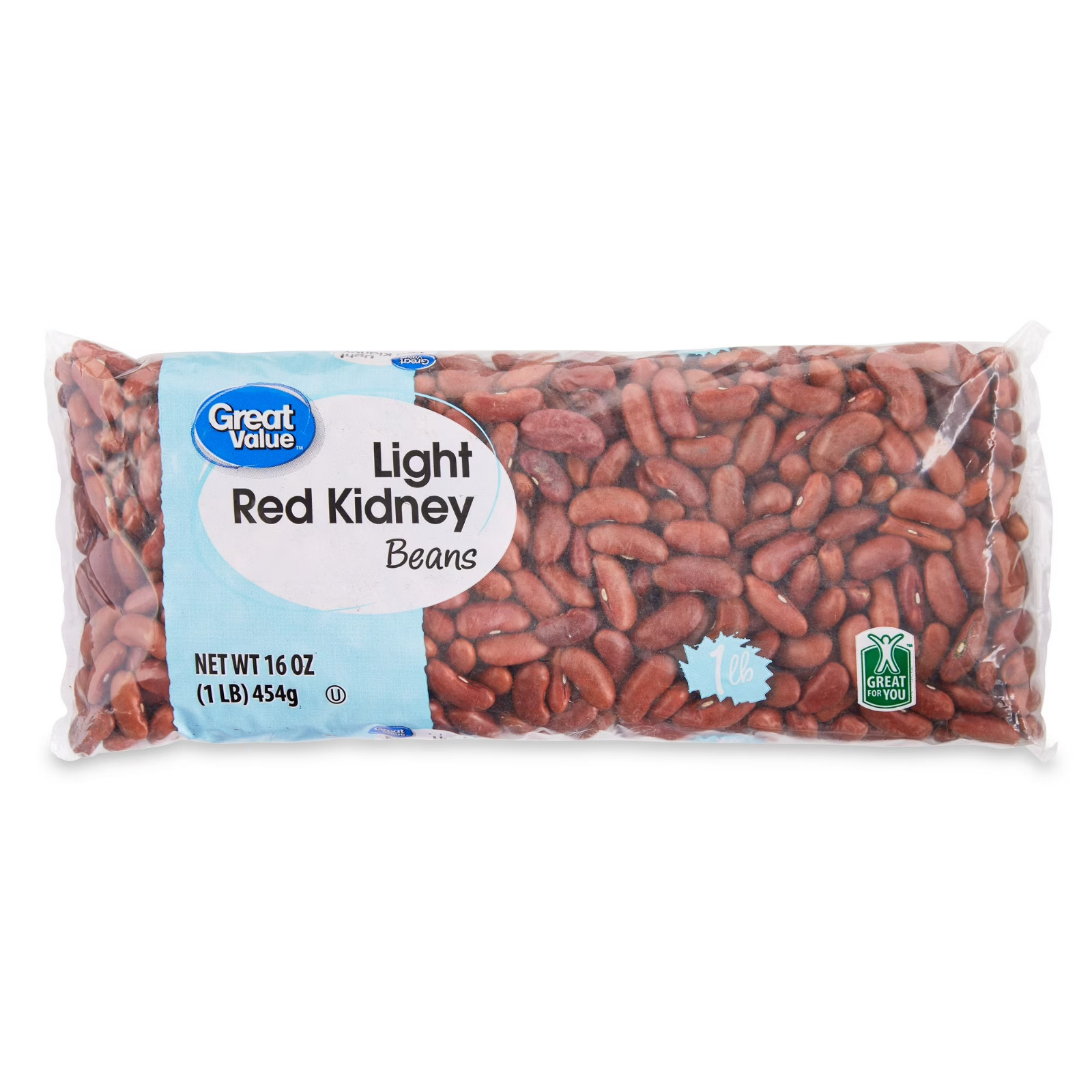 (8 pack) Great Value Light Red Kidney Beans, 1 lb…..