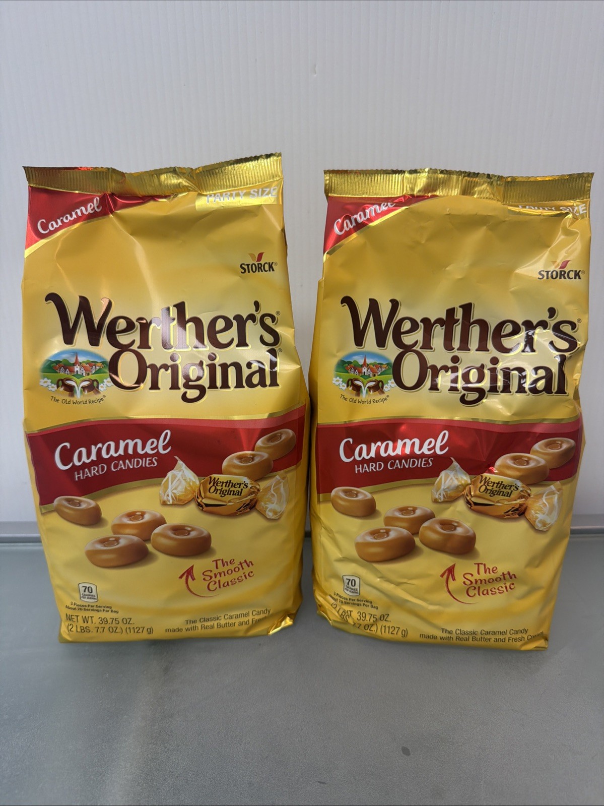 2 Pack Werther’s Original Hard Caramel Candy, 39.75oz
