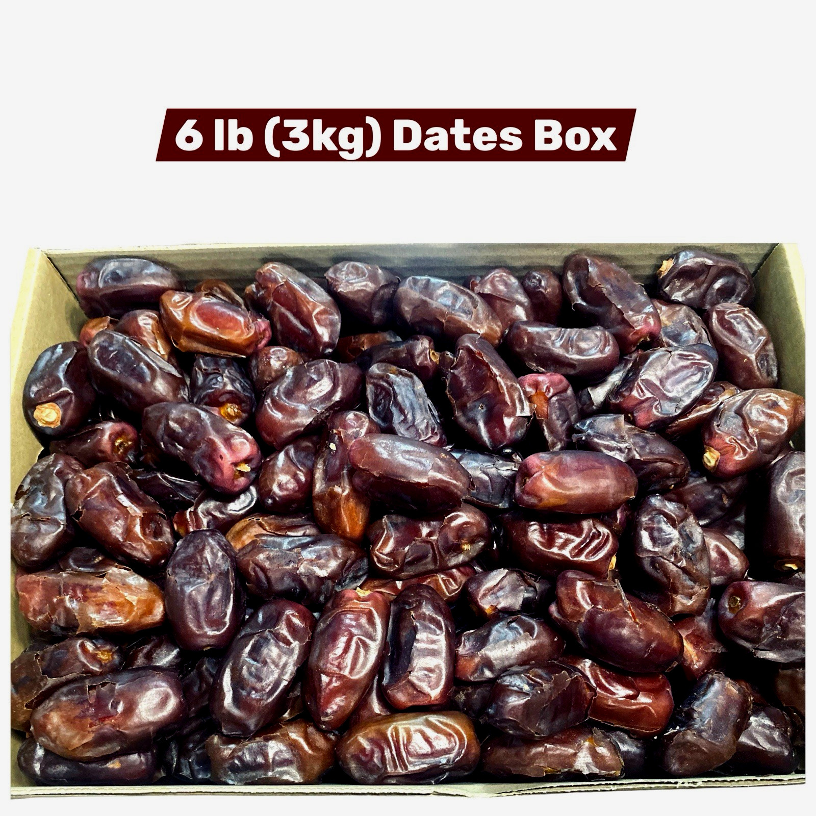 Jumbo Saudi khudri Dates 6.6 lb(3 Kg) Extra Dry, Sweet & Delicious Dates Box