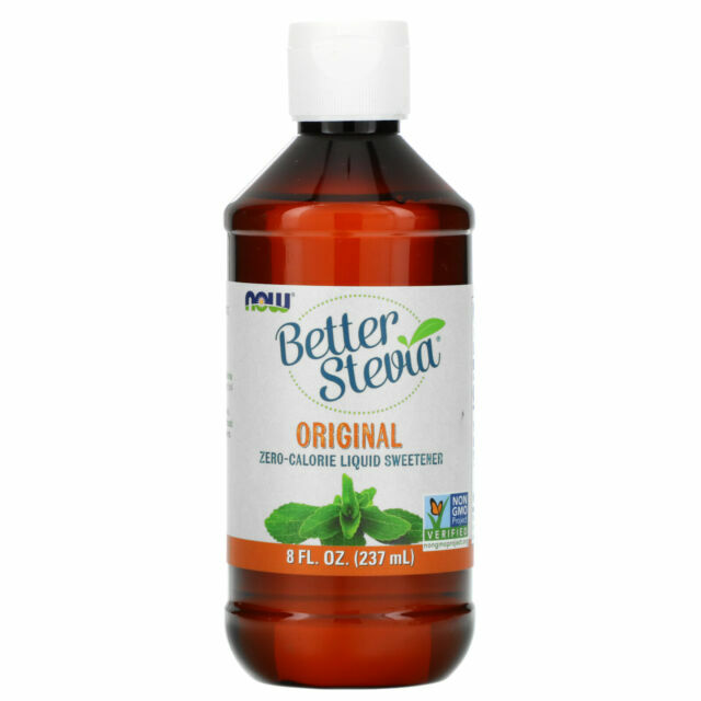 NOW Foods Better Stevia Liquid Sweetener – Original 8 fl oz 237ml Liquid