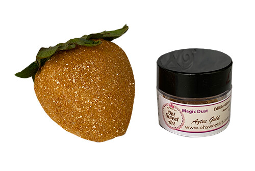 Edible Glitter dust AZTEC GOLD ( 6 grams ) Magic dust , Kosher, Gluten free FDA