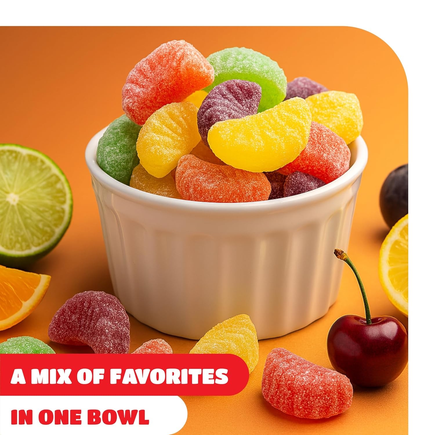 Fruit Slices Jelly Candy, Old Fashioned Candy – 2 Lbs Pack
