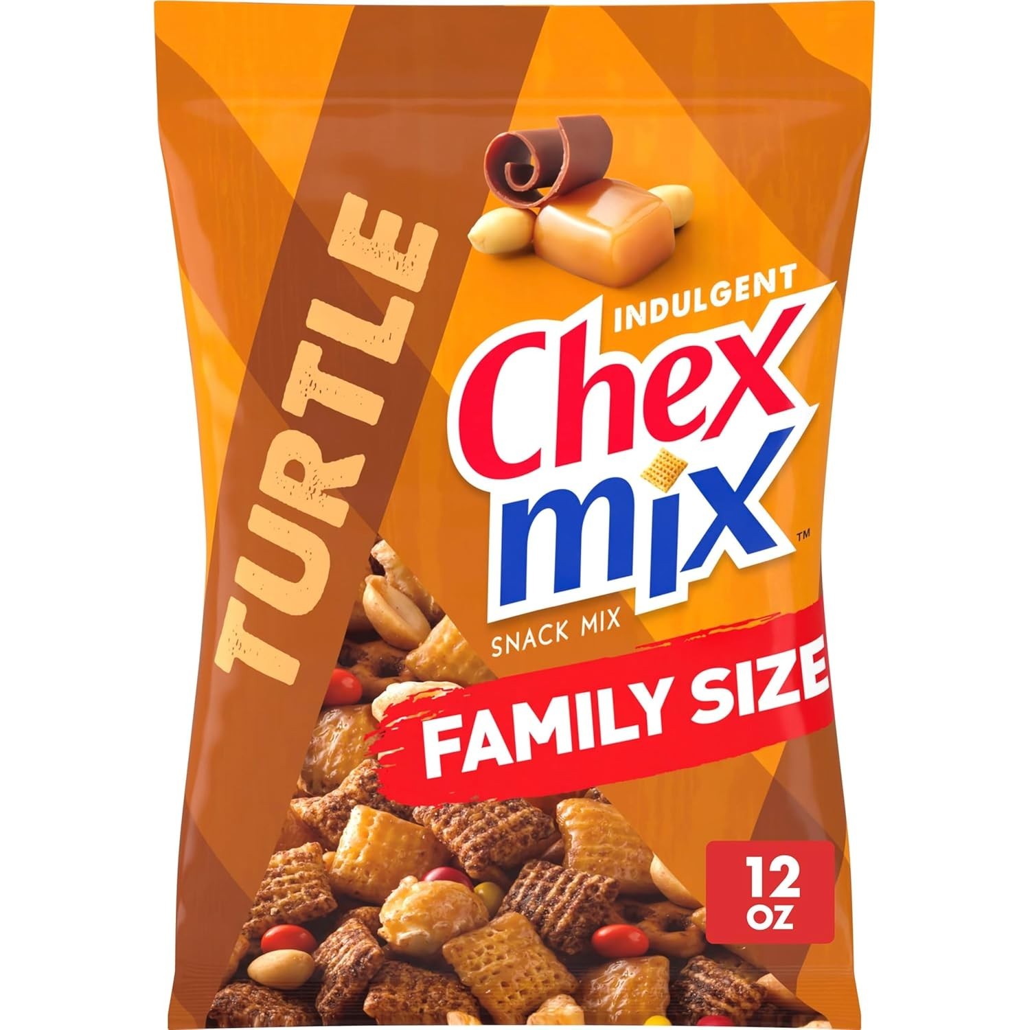 Chex Mix Turtle Snack Mix, 13.5 oz Bag