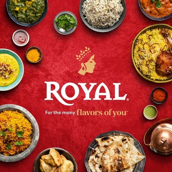Authentic Royal Naturally Aged Indian White Basmati Rice, Long-Grain, Gluten-fre
